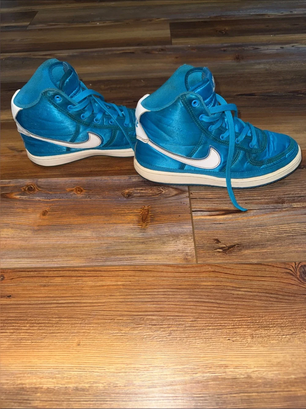 Nike Vandal High “Blue Orbit” Sneakers | Size 3Y | Bright Blue High Tops